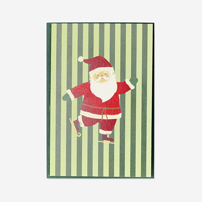 Flying Tiger Copenhagen Noel Baba Desenli Yılbaşı Tebrik Kartı