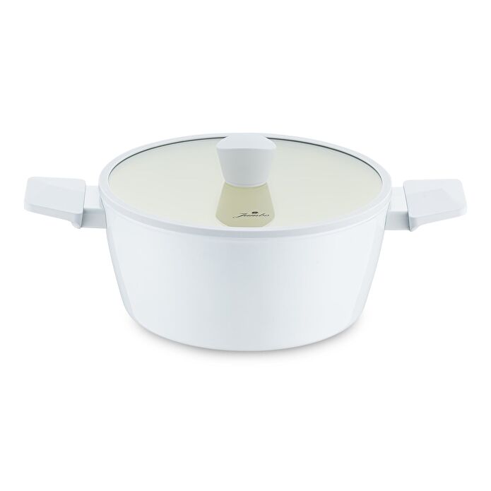 Jumbo Swiss Crystal Light Grey Derin Tencere 24 cm