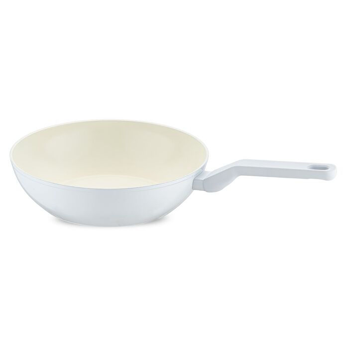 Jumbo Swiss Crystal Light Grey Wok Tava 28 cm