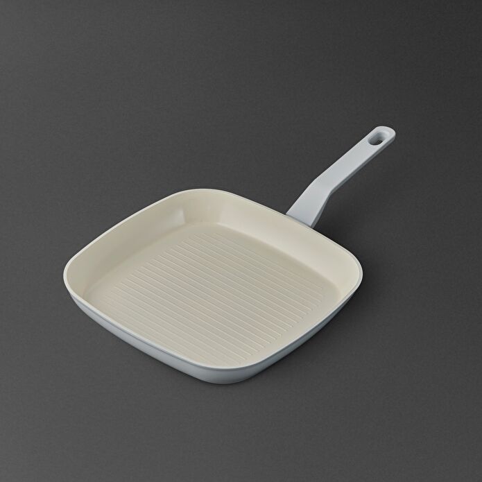 Jumbo Swiss Crystal Light Grey Grill Tava 28 cm