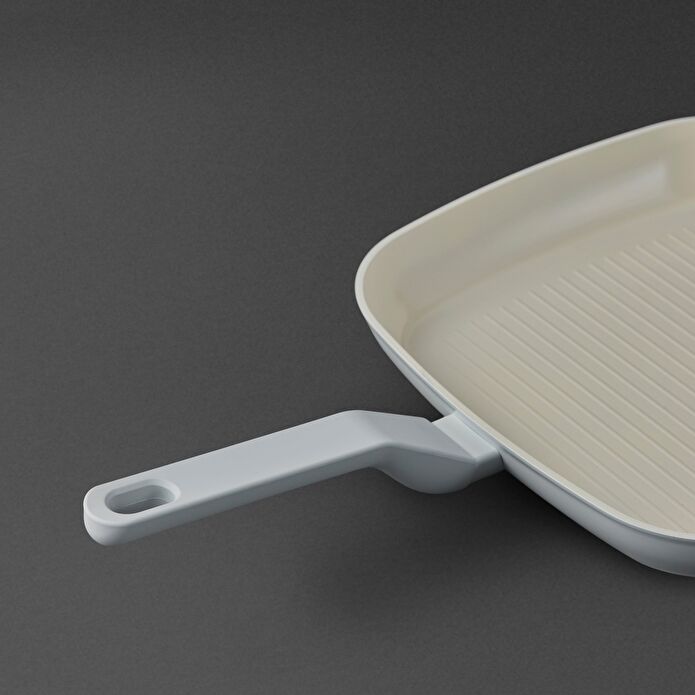 Jumbo Swiss Crystal Light Grey Grill Tava 28 cm