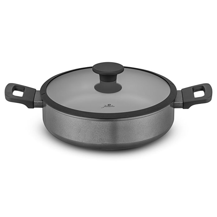 Jumbo Toledo Swiss Crystal Grey İndüksiyon Tabanlı Tencere Seti 7 Parça