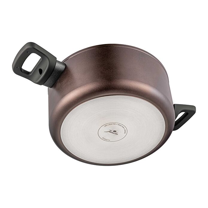 Jumbo Toledo Swiss Crystal Brown İndüksiyon Tabanlı Tencere Seti 7 Parça