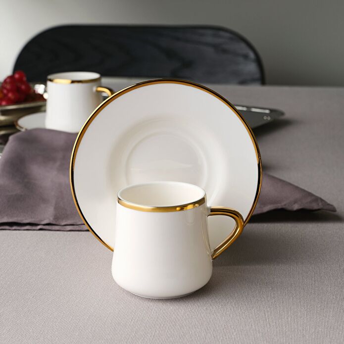 Jumbo Valetta Gold 12 Parça 6 Kişilik Fincan Takımı