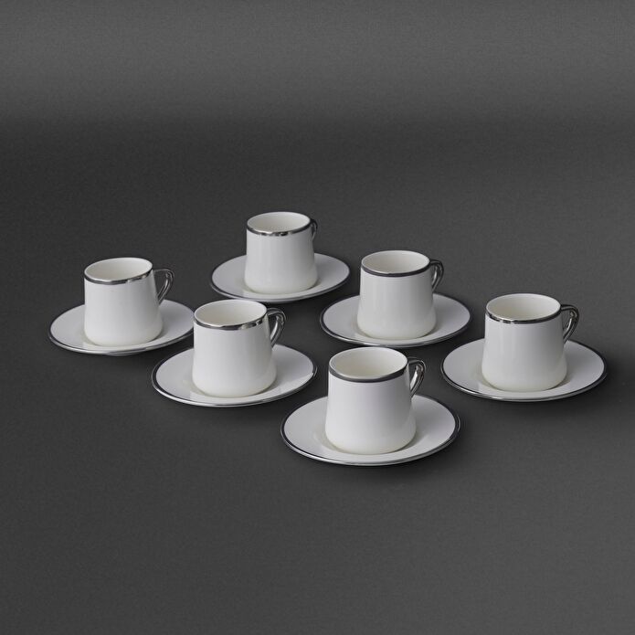 Jumbo Valetta Platin 12 Parça 6 Kişilik Fincan Takımı