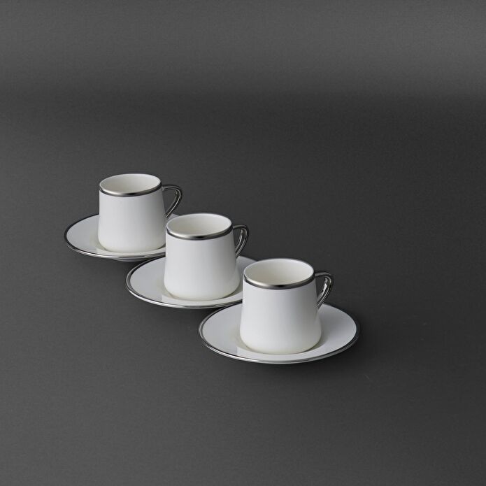 Jumbo Valetta Platin 12 Parça 6 Kişilik Fincan Takımı