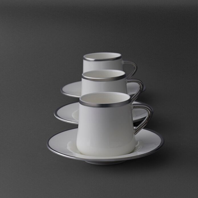 Jumbo Valetta Platin 12 Parça 6 Kişilik Fincan Takımı