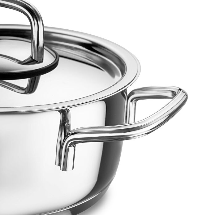 Jumbo Web New Myra 6 Parça İndüksiyon Tabanlı Midi Çelik Tencere Seti