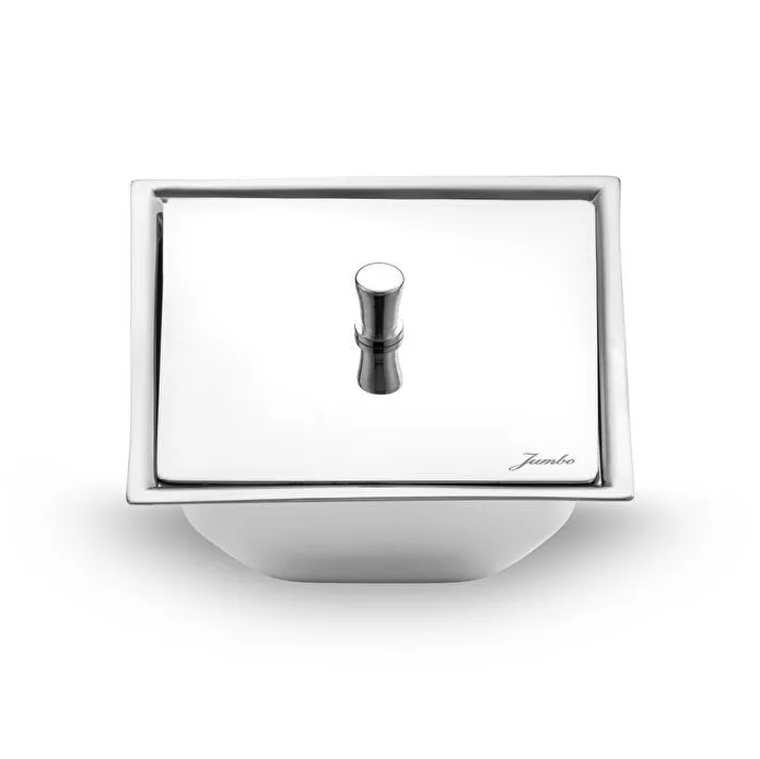 Jumbo New 9100 28 Parça Kare Çay Seti Çelik