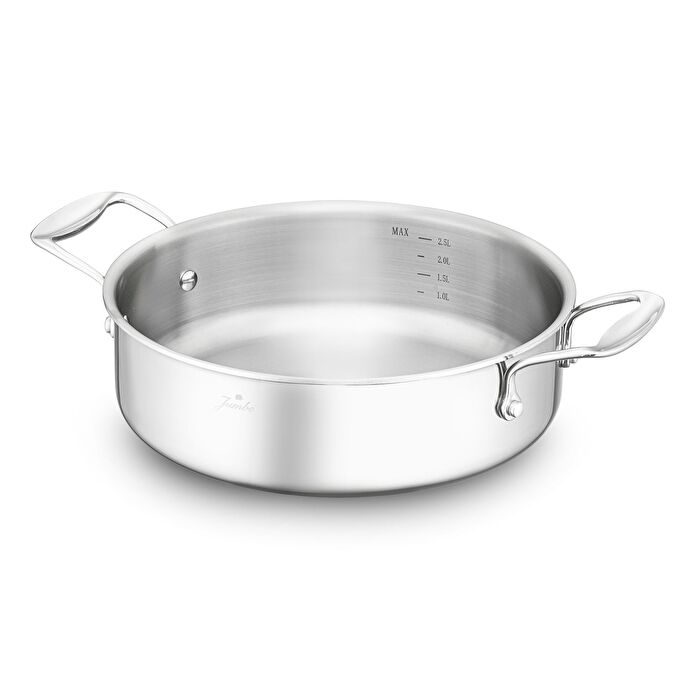 Jumbo Storey 3PLY 8 Parça İndüksiyon Tabanlı Çelik Tencere Seti