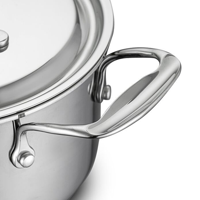 Jumbo Storey 3PLY 8 Parça İndüksiyon Tabanlı Çelik Tencere Seti