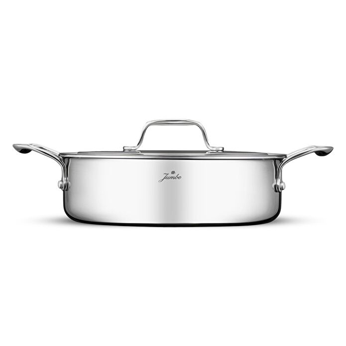 Jumbo Storey 3PLY 8 Parça İndüksiyon Tabanlı Çelik Tencere Seti