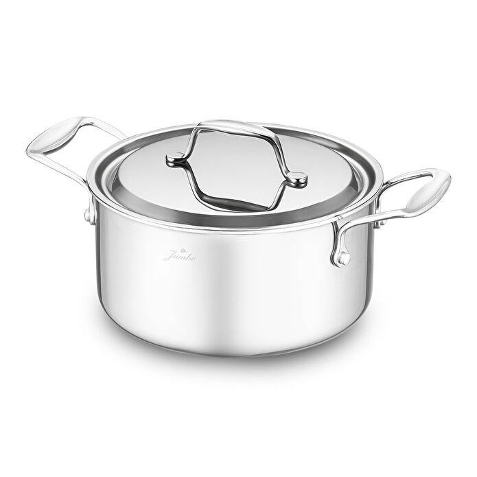 Jumbo Storey 3PLY 8 Parça İndüksiyon Tabanlı Çelik Tencere Seti