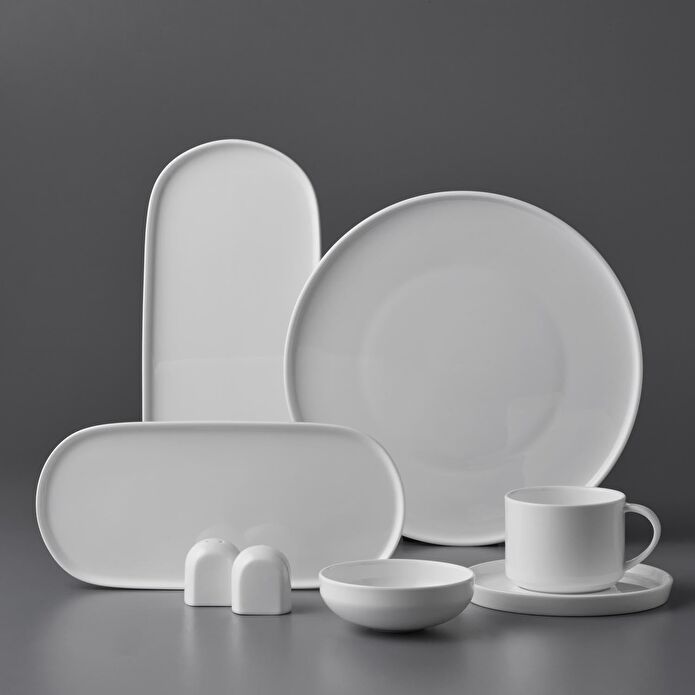 Jumbo Verdance 26 Parça 6 Kişilik Kahvaltı Takımı Beyaz