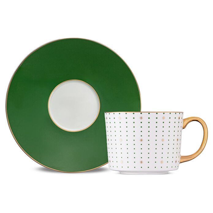 Jumbo Navy Yeşil 2'li Çay Fincan Takımı