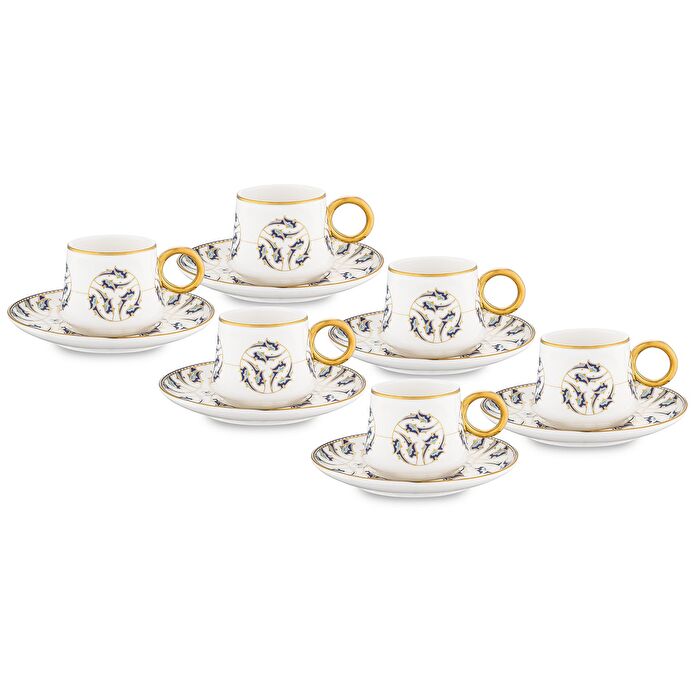 Jumbo Grace Gold 6 Kişilik Kahve Fincan Takımı