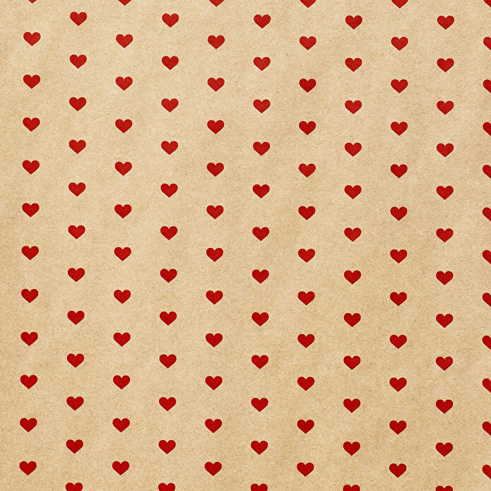 Flying Tiger Copenhagen Küçük Kalp Desenli Hediye Paketi Kağıdı