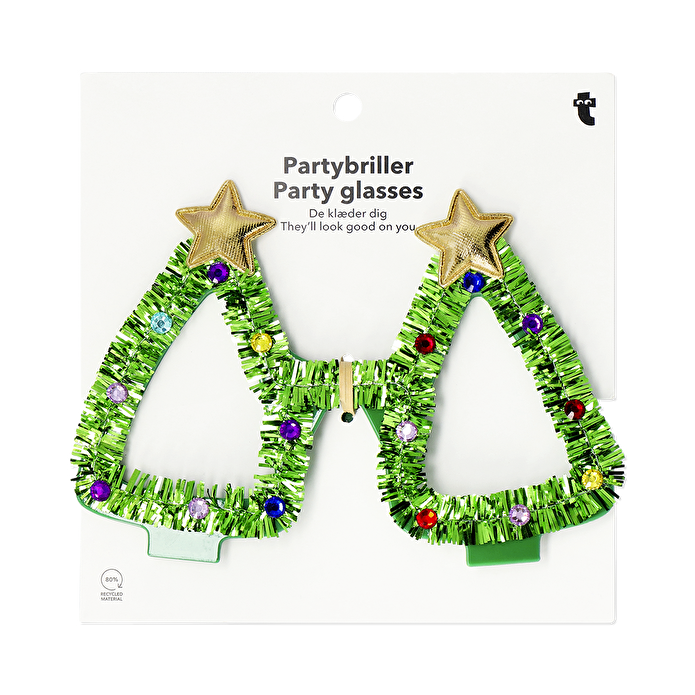 Flying Tiger Copenhagen Yılbaşı Ağacı Şeklinde Parti Gözlüğü