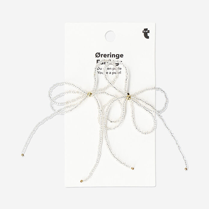 Flying Tiger Copenhagen Fiyonk Şeklinde Boncuklu Küpe