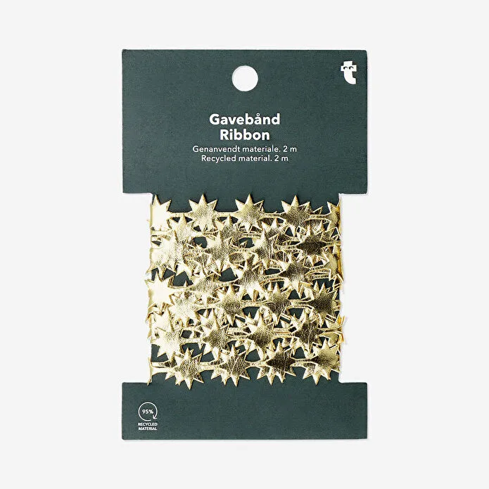 Flying Tiger Copenhagen Altın Yıldız Detaylı Kurdele