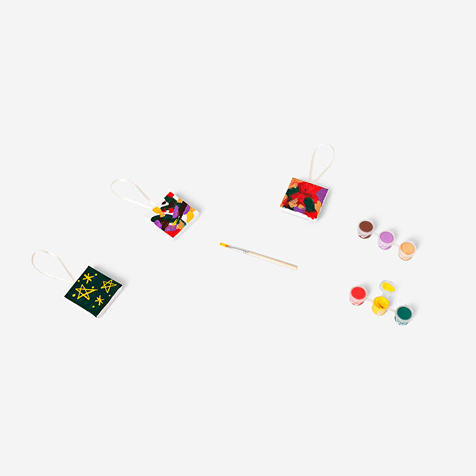 Flying Tiger Copenhagen 3'lü Asılabilir Kanvas Süs