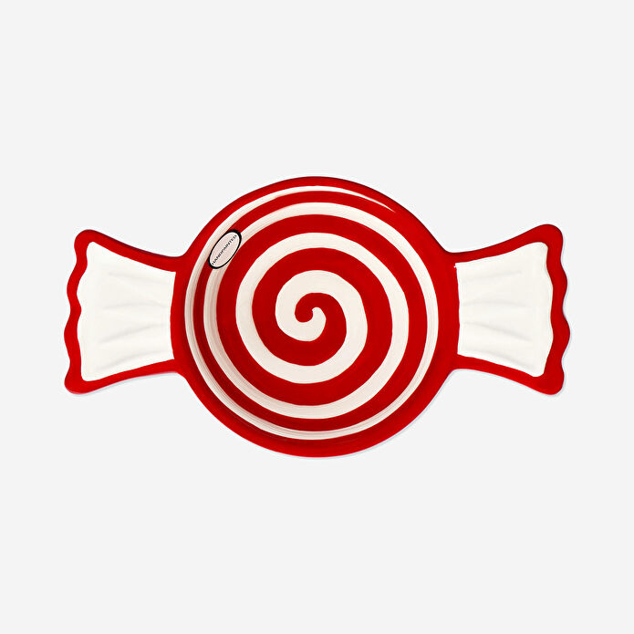 Flying Tiger Copenhagen Kırmızı Beyaz Orta Şeker Şekilli Kase