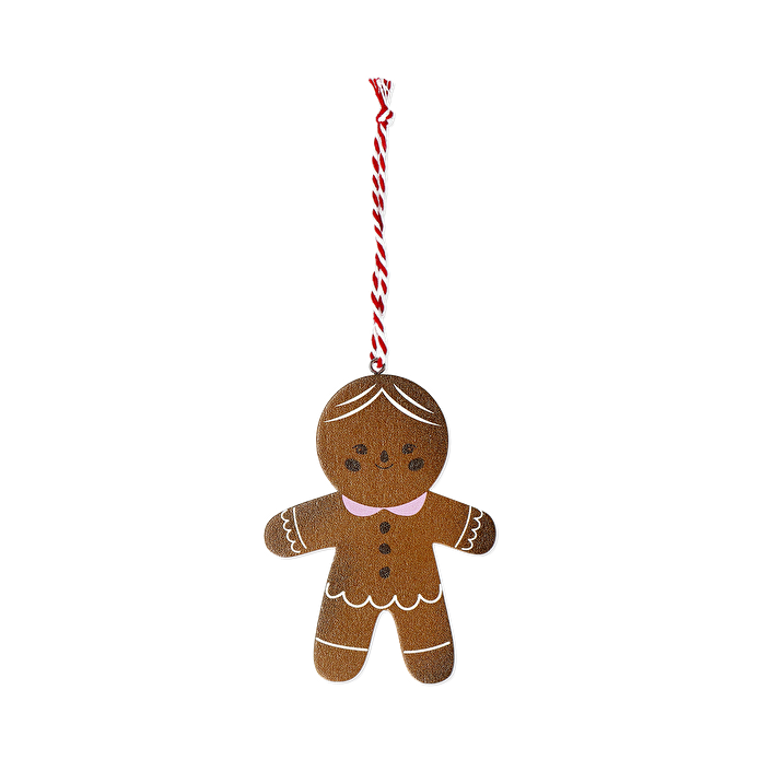 Flying Tiger Copenhagen Ahşap Kurabiye Adam Yılbaşı Ağacı Süsü