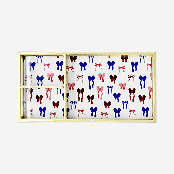 Flying Tiger Copenhagen Fiyonk Desenli Metal Takı Tabağı