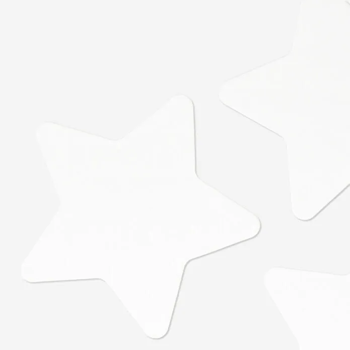 Flying Tiger Copenhagen Yıldız Şeklinde 3'lü Beyaz Kanvas