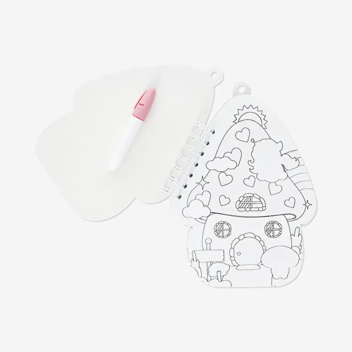 Flying Tiger Copenhagen Mantar Ev Şeklinde Boyama Kitabı