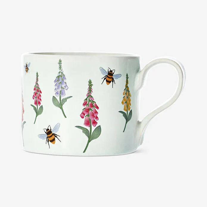 Flying Tiger Copenhagen Çiçek Desenli Yeşil Seramik Kupa