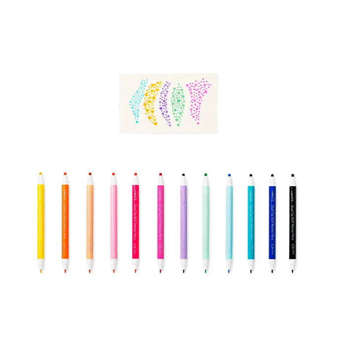 Flying Tiger Copenhagen 12'li Keçe ve Nokta Uçlu Kalem