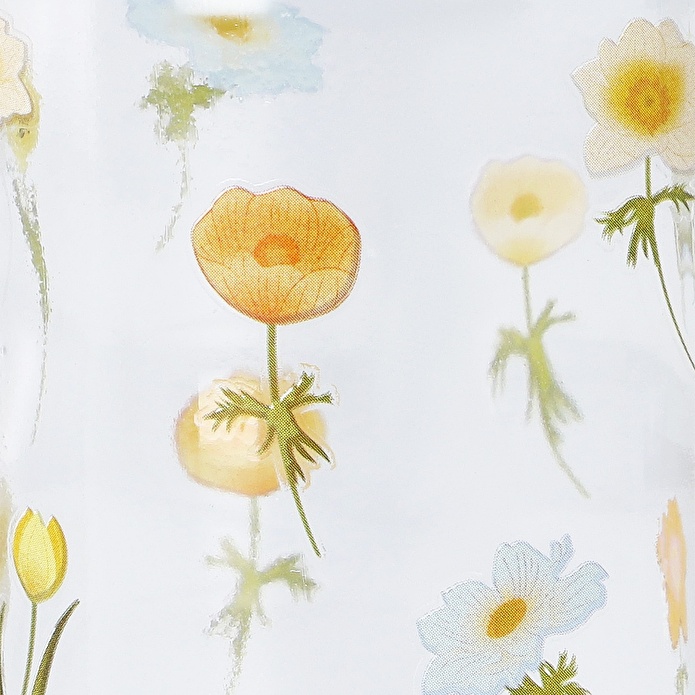 Flying Tiger Copenhagen Çiçek Desenli Cam Vazo 10 cm