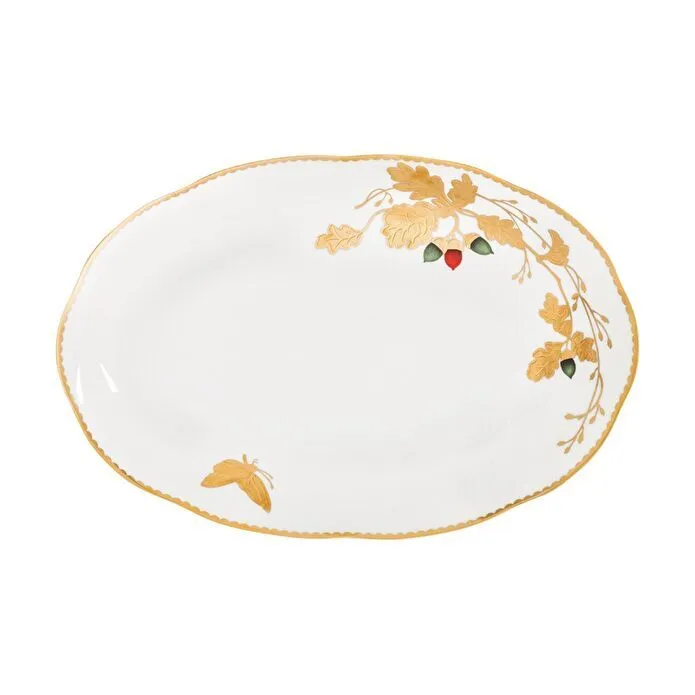 Jumbo Golden Butterfly 61 Parça 12 Kişilik Bone Yemek Takımı