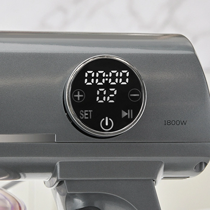 Karaca Multichef Artisan Digital Ekran Döküm Stand Mikser Antrasit 1800W 7L