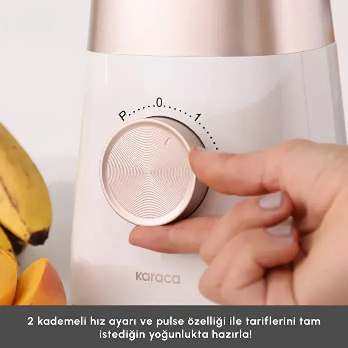 Karaca Multiblend Smoothie Blender Krem 1000W