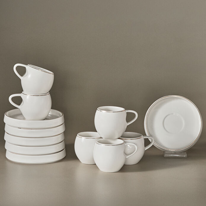 Karaca Streamline Sunset 6 Kişilik Kahve Fincan Takımı 100 ml