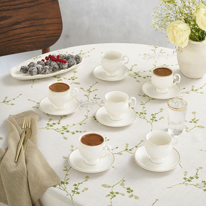 Karaca Malta 6 Kişilik Kahve Fincan Takımı 100 ml