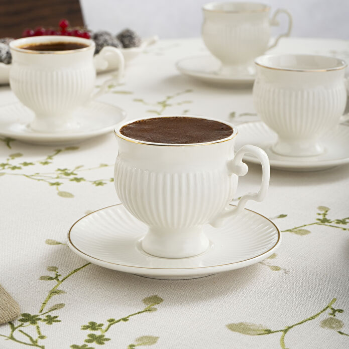 Karaca Malta 6 Kişilik Kahve Fincan Takımı 100 ml