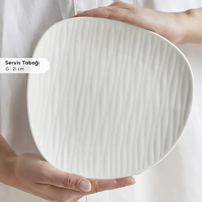 Karaca Forever Bone Oyster 26 Parça 6 Kişilik Kahvaltı Takımı