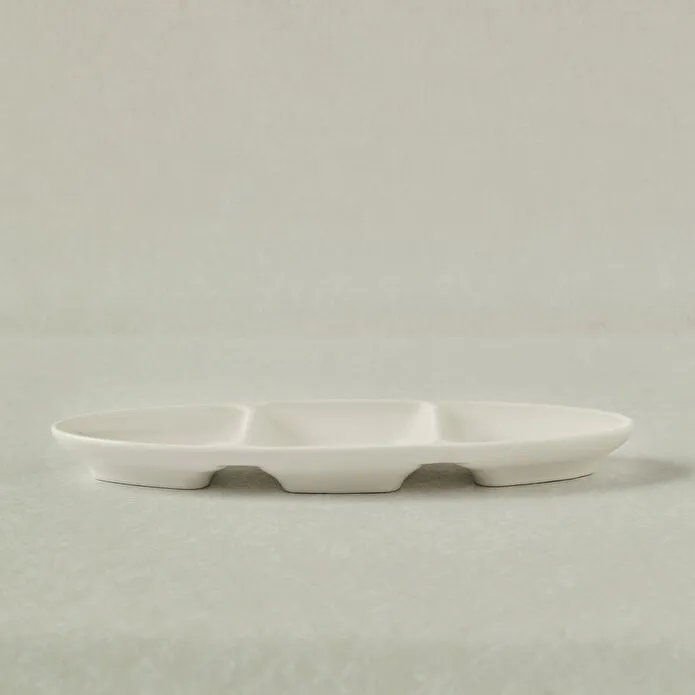 Karaca Stream Basic Line 3 Bölmeli Sunum Tabağı 26 cm