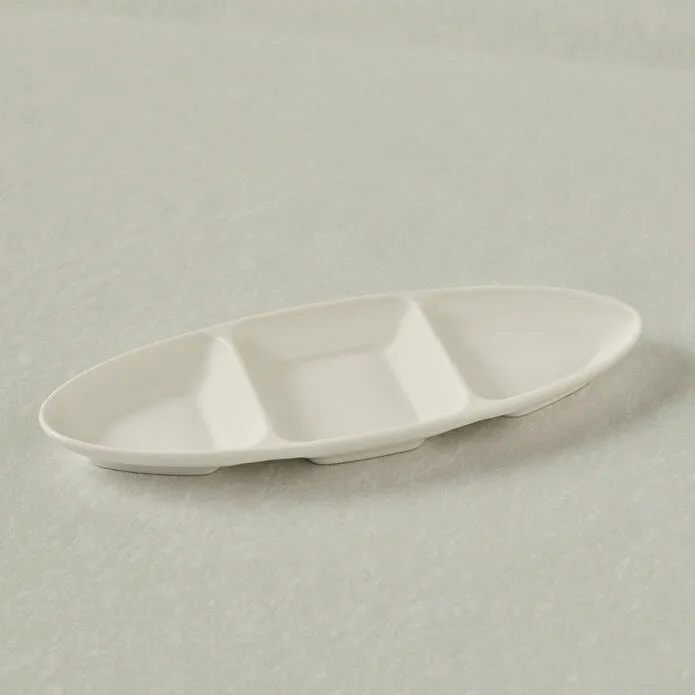 Karaca Stream Basic Line 3 Bölmeli Sunum Tabağı 26 cm