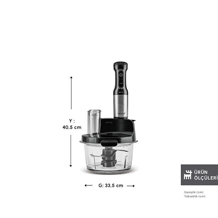 Karaca Mastermaid Prosteel Mutfak Robotu 2000W Siyah
