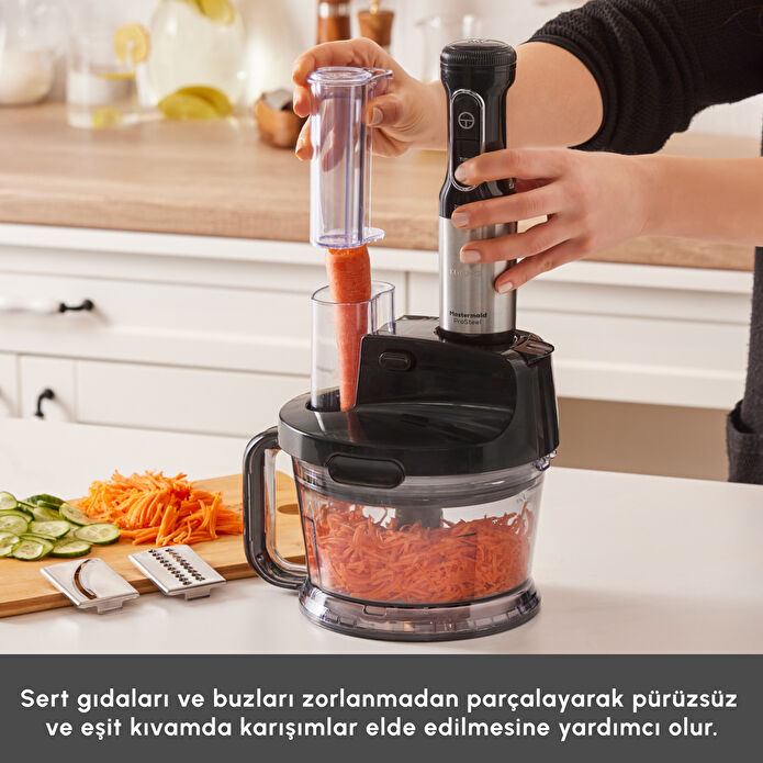 Karaca Mastermaid Prosteel Mutfak Robotu 2000W Siyah