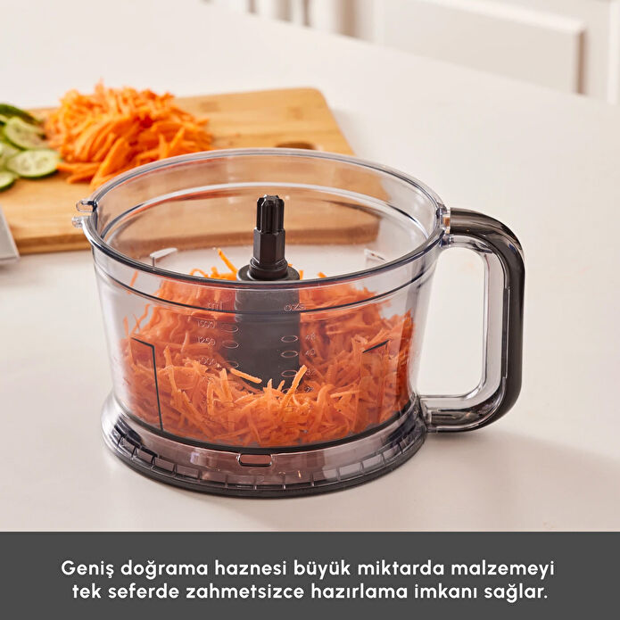 Karaca Mastermaid Prosteel Mutfak Robotu 2000W Siyah