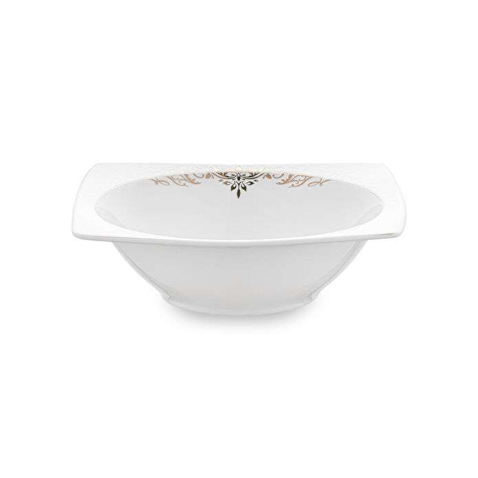 Emsan Lorella Fine Bone 61 Parça 12 Kişilik Kare Yemek Takımı Gold