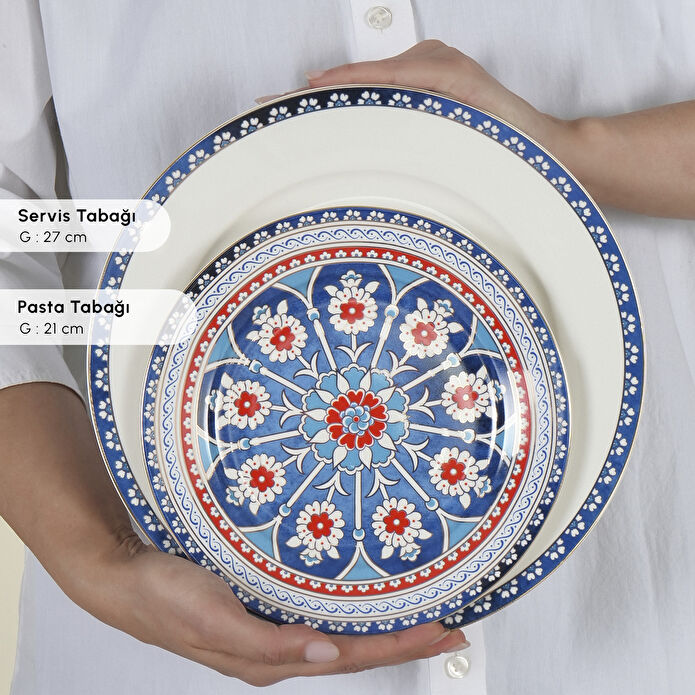 Karaca Elegance Bone Ancient 24 Parça 6 Kişilik Yemek Takımı