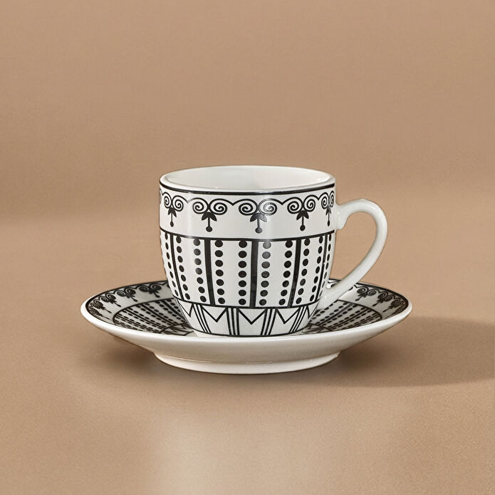 Karaca Altos Metal Standlı 6 Kişilik Kahve Fincan Takımı 90 ml