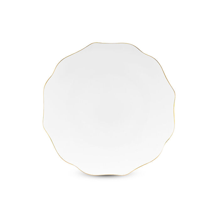 Emsan Maria Fine Bone 59 Parça 12 Kişilik Yuvarlak Yemek Takımı Gold