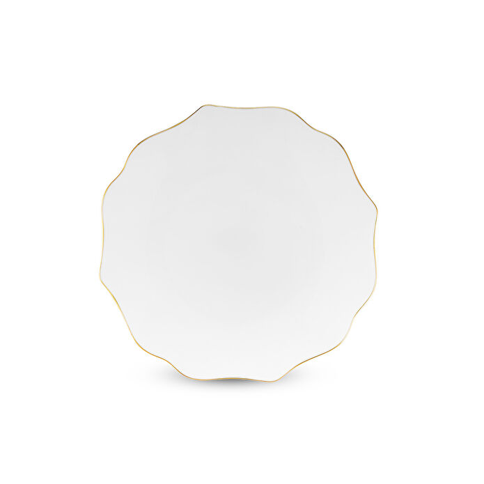 Emsan Maria Fine Bone 59 Parça 12 Kişilik Yuvarlak Yemek Takımı Gold